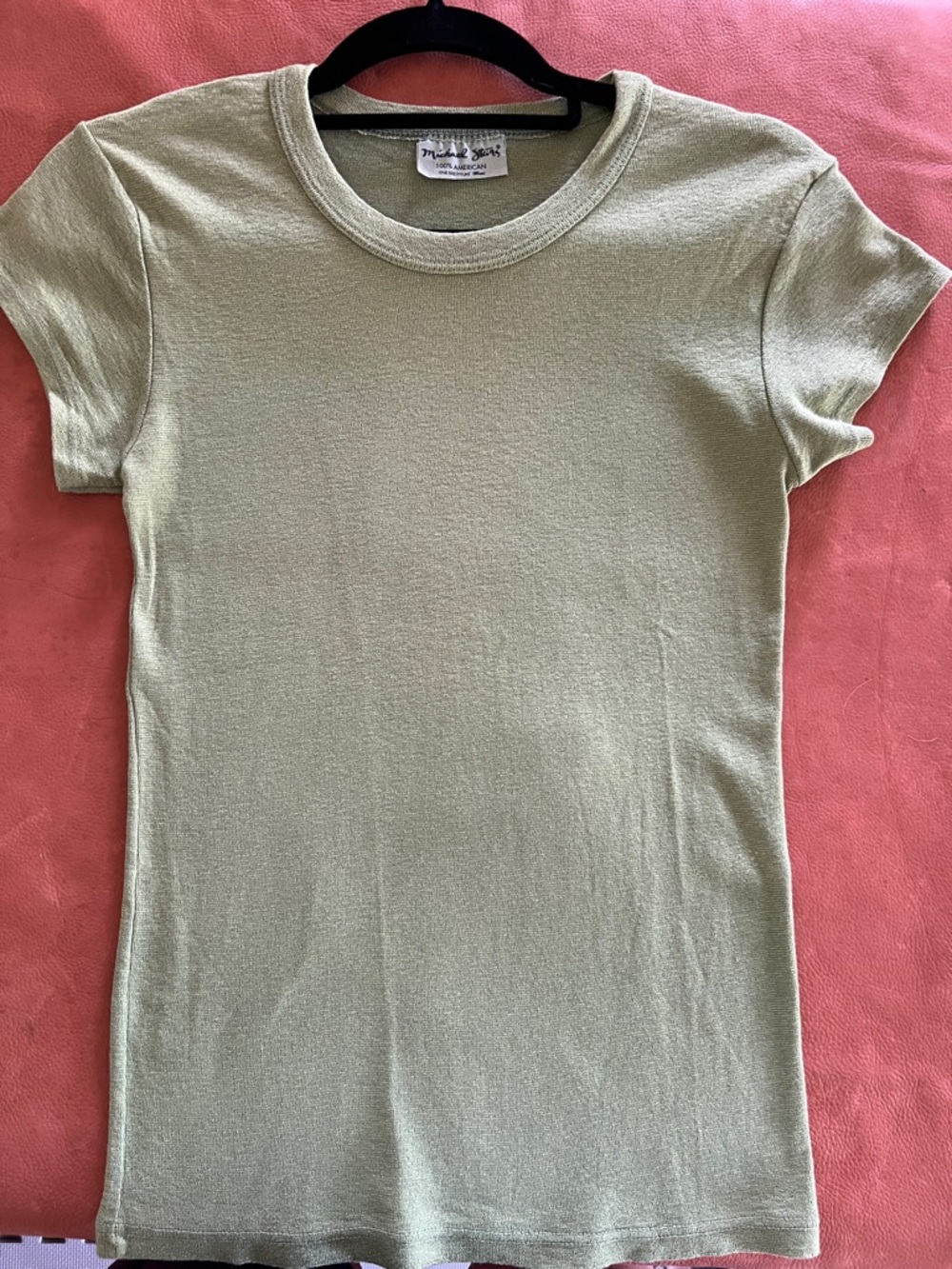 Michael Stars Short Sleeve Crewneck Tee in Light Spring Green